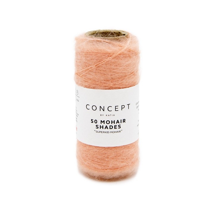 50 Mohair Shades orangé saumon