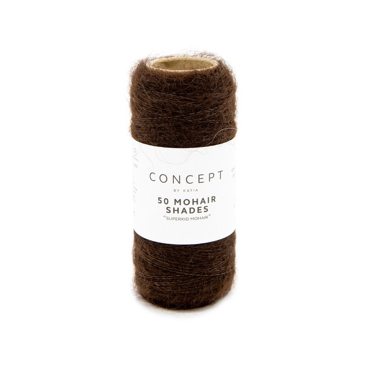 50 Mohair Shades brun chocolat