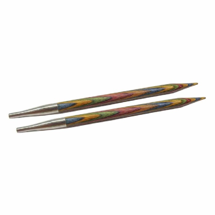 KNIT PICKS aiguilles circulaires interchangeables en bois Rainbow