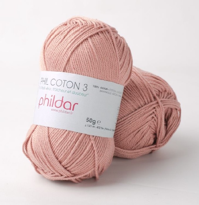 Phil coton 3 vieux rose
