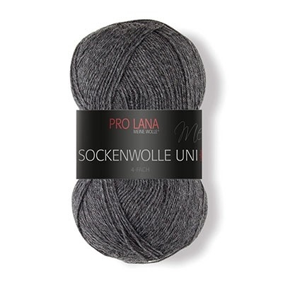 Sockenwolle uni charcoal