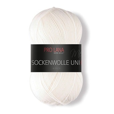 Sockenwolle uni blanc