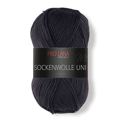 Sockenwolle uni noir