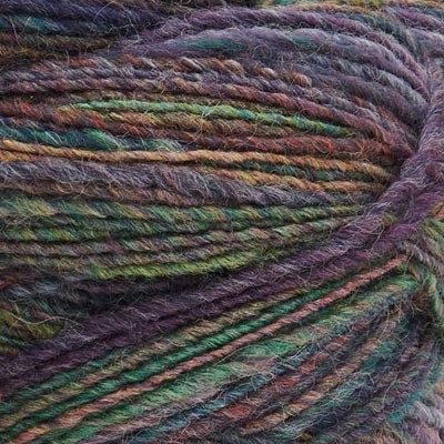 Melange Aran Wonderball Purple Green Mix